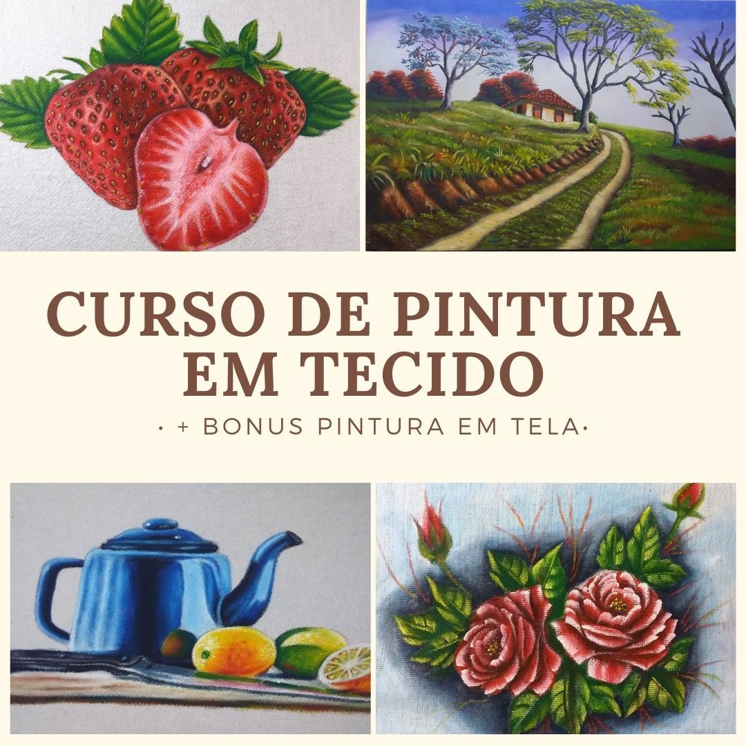 Curso Pintura em tecido ( Basico ao avançado)